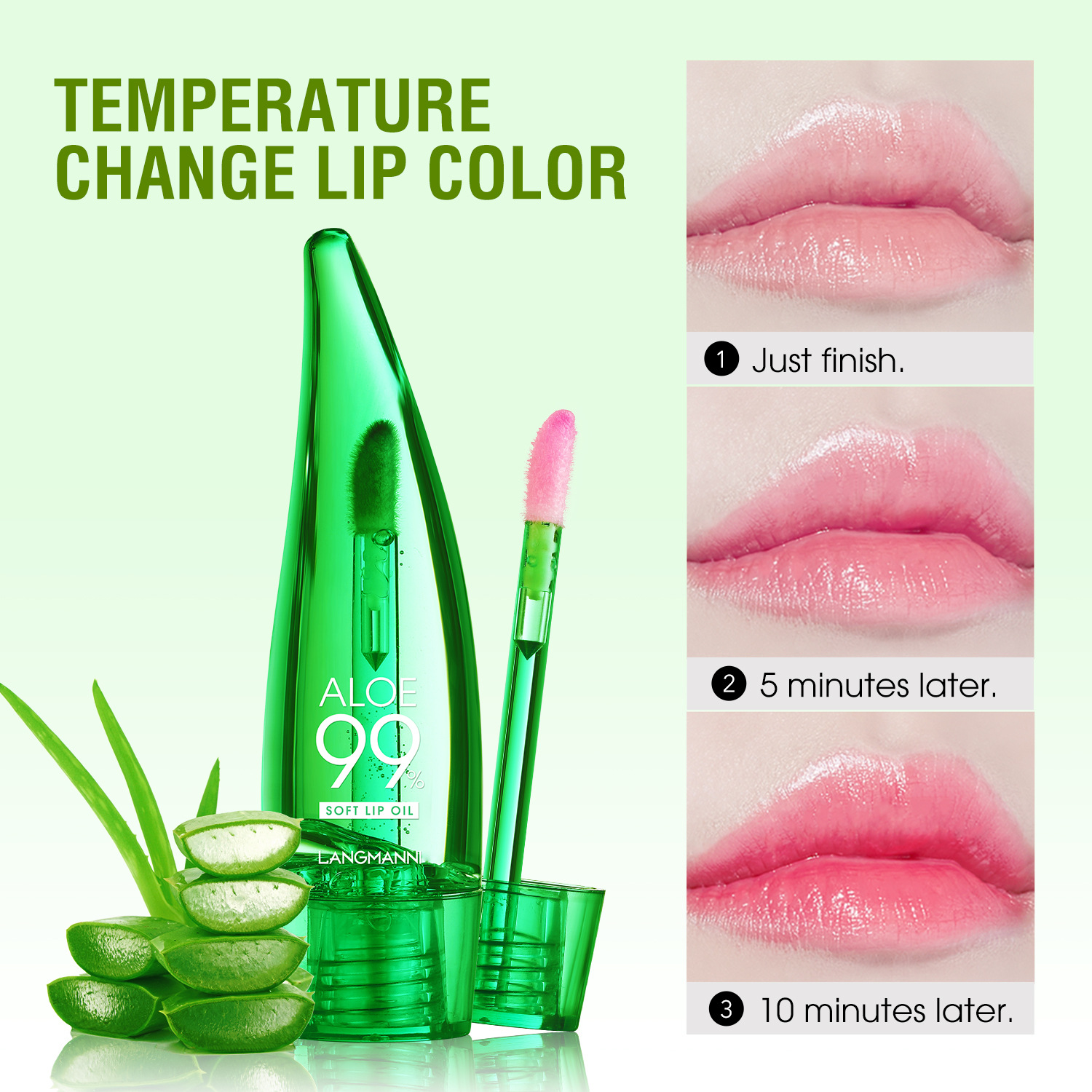 Langmanni Aloe Soft Lip Gloss & Gel Lipstick Product image 2